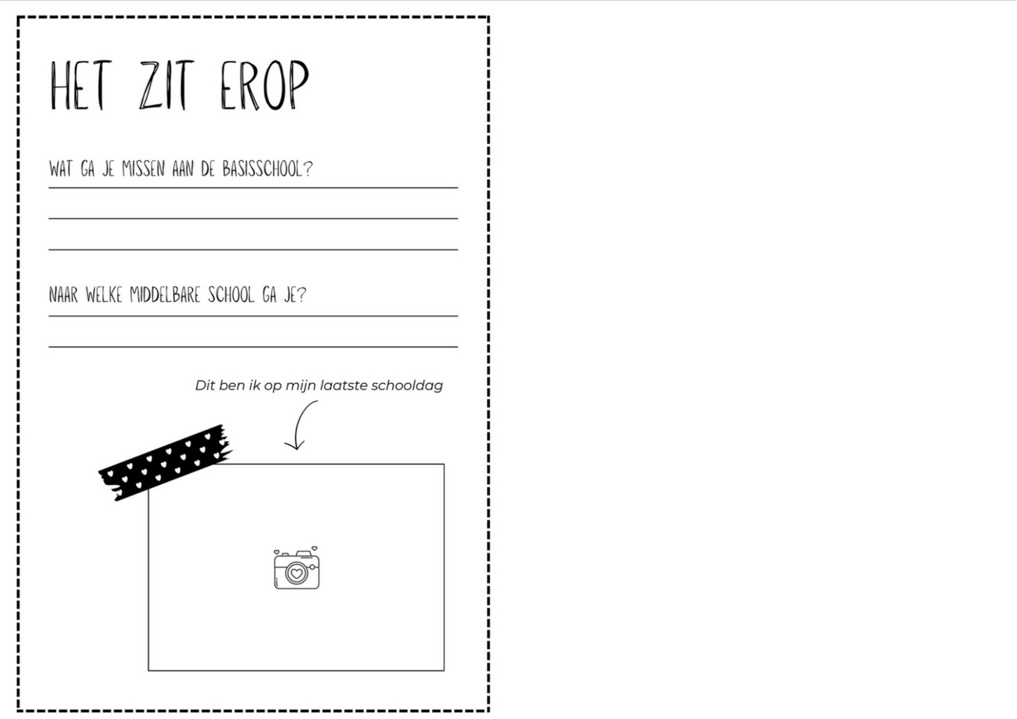 Invulboek voor schoolfoto’s: Juf, kijk ik groei